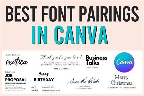 10 Best Canva Font Pairings And Combinations For Bloggers