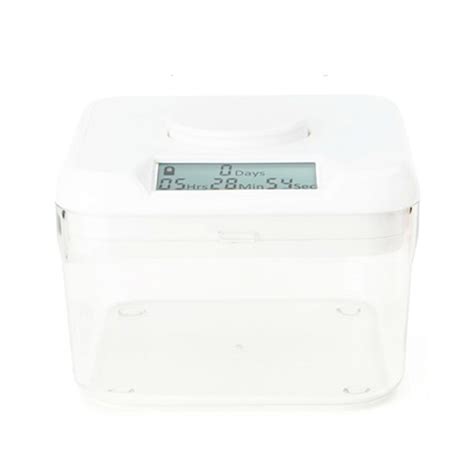 Time Locking Container White Mini Clear Base The Kitchen Safe