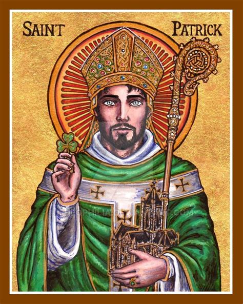 St Patrick Icon By Theophilia On Deviantart Catholic Saints Catholic