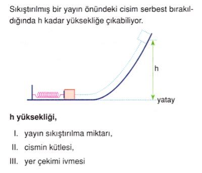 Enerjinin Korunumu 2 Test Sorular