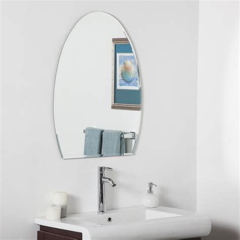 Decor Wonderland 24 In W X 32 In H Frameless Rectangular Beveled Edge Bathroom Vanity Mirror