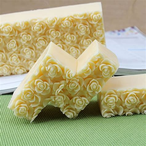 Silicone Soap Mold Embossed Rose Flower Decoration Handmade Etsy