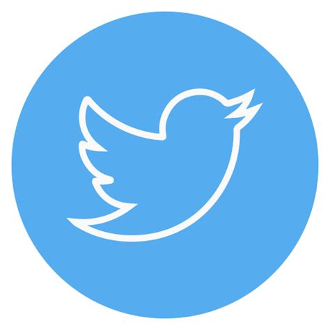 Twitter Outline Social Media Circle Icon