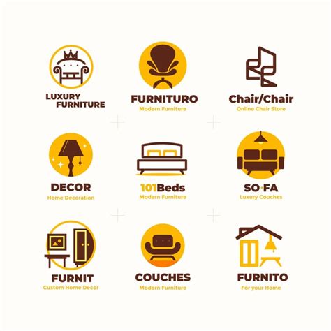 Free Vector Furniture Logo Collection