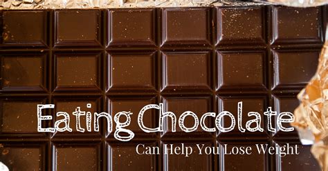 Eating Chocolate Can Help You Lose Weight