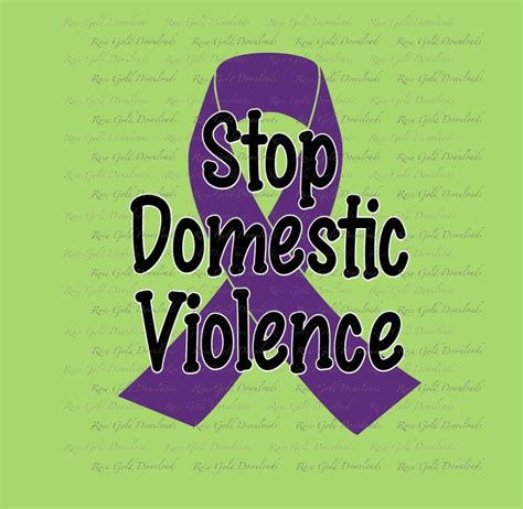 Domestic Violence Awareness Png Purple Ribbon Transparent Etsy