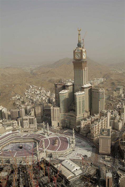 Abraj Al Bait Towers Under Construction In Mecca Saudi Arabia The