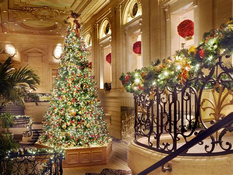 The 12 Best Hotel Christmas Trees Photos Condé Nast Traveler