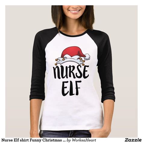 Nurse Elf Shirt Funny Christmas Rn Nursing Elf Shirt