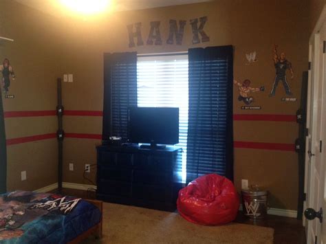 Buy wwe bedroom and get the best deals at the lowest prices on ebay! Hanks WWE Bedroom Makeover | Wwe bedroom decor