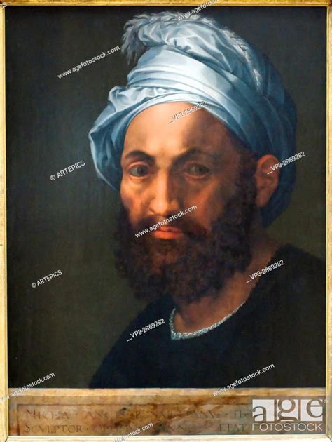 Baccio Bandinelli Portrait Of Michelangelo 1522 Paris Louvre