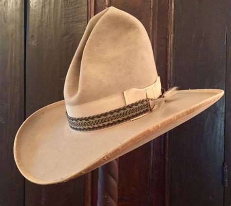 Antique Stetson Cowboy Hat Stamped Hamley Pendleton Oregon Early