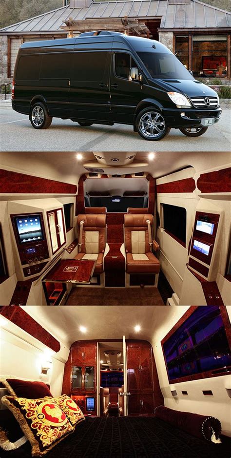 Mercedes Sprinter Van Customized To Include A Full Luxury Bedroom