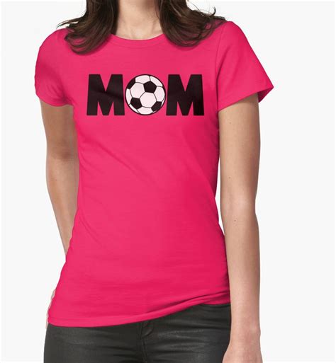 Football Soccer Mom T Shirt Fitted T Shirt By Bitsnbobs Women Cool