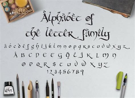 Hobbit Calligraphy Printable Worksheets A Complete Guide Aa Zz