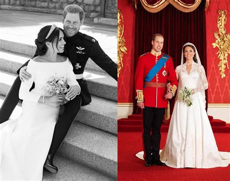 The pictures, taken by alexi lubomirski, include a group photograph with bridesmaids and close family, including their parents. How Harry & Meghan's Wedding Portraits Differ From William ...