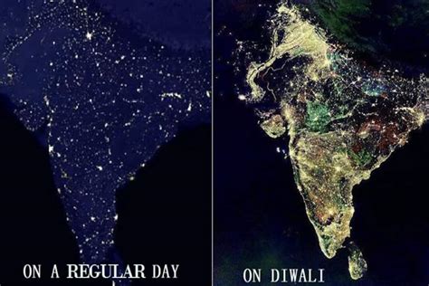 Nasa Releases Map Of India On Diwali Night