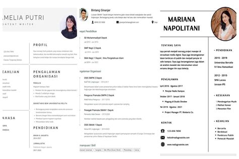 Tips Dan Contoh Cv Fresh Graduate Tanpa Pengalaman Hingga Sma