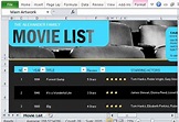 Movie List Maker for Excel