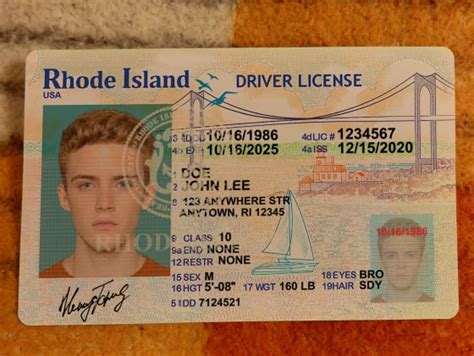 Rhode Island Fake Driver License