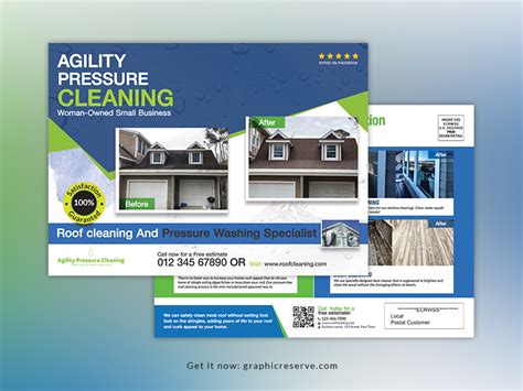 Roof Cleaning Service Eddm Postcard Templates By Ahasanul Haque On Dribbble