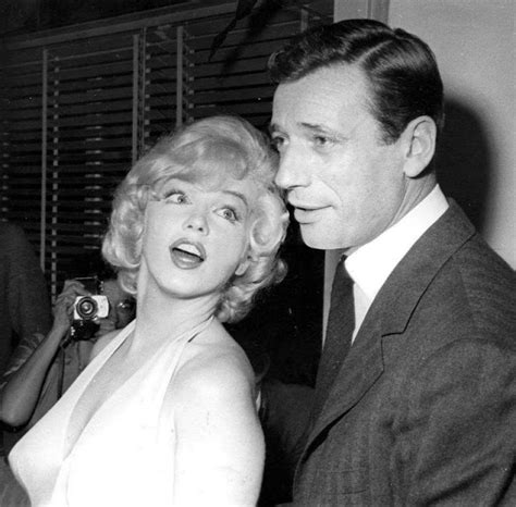 Photos Of Marilyn Monroe And Yves Montand At A Press Party For Lets