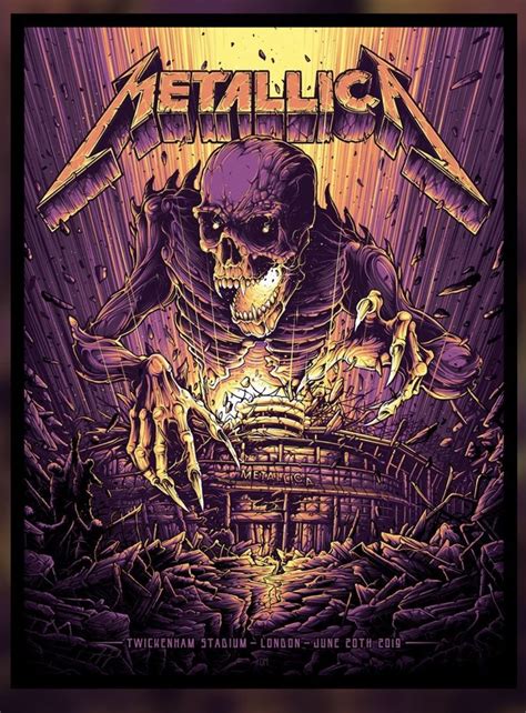 Shoprozerart Metallica Art Rock Band Posters Rock Poster Art