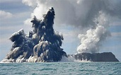 太平洋岛国汤加海底火山喷发 3个月堆出一座岛(图)_荆楚网