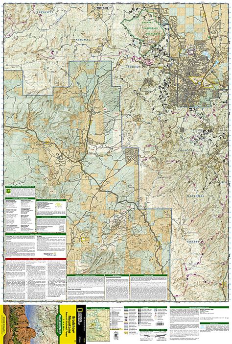 Buy Map Bradshaw Mountains And Prescott National Forest Az Map 858