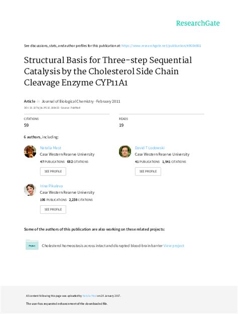 Pdf Structural Basis For Three Step Sequential Catalysis By The