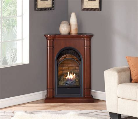 Duluth Forge Dual Fuel Ventless Gas Fireplace With Mantel 15000 Btu