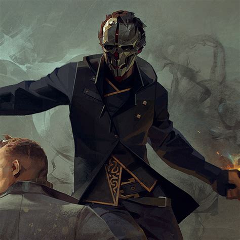Corvos Assassin Mask Illustration Project 49 Dishonored