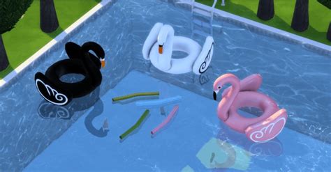 Pool Floats And Noodies At Leo Sims Sims 4 Updates