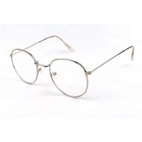 George Costanza Round Silver Frame Glasses Tanga