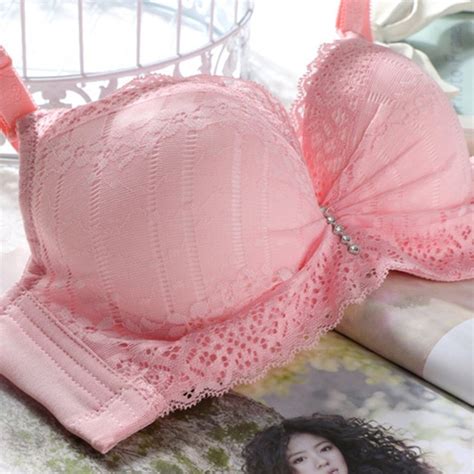 Solid Color Teen Girls Bra Japanese Preppy Style Upper Thin And Lower Thick Push Up Bra Lovely