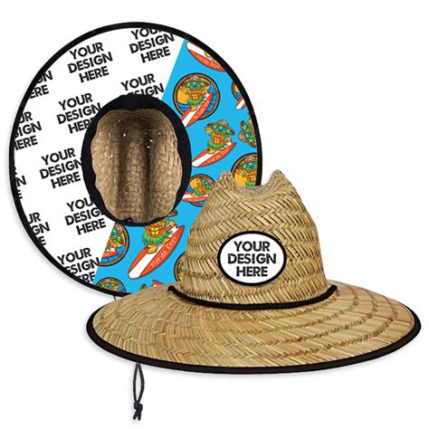 Custom Straw Hats Tiki Island Wear