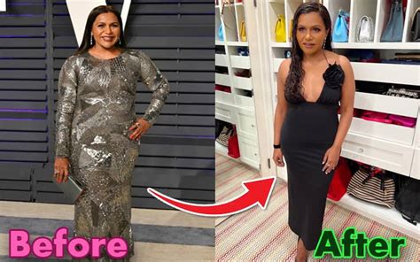 mindy kaling weight loss transformation before after pictures