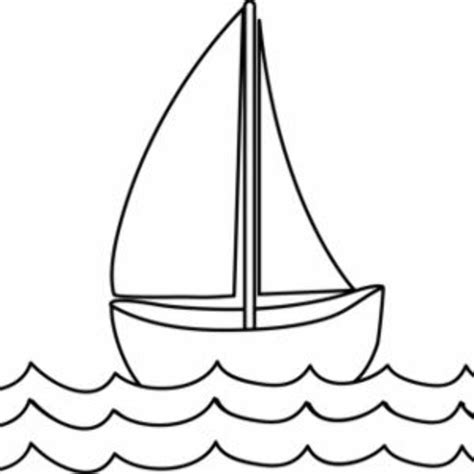 Coloring Sailboat Yacht Boats Boat Sailing Drawing Sail Template