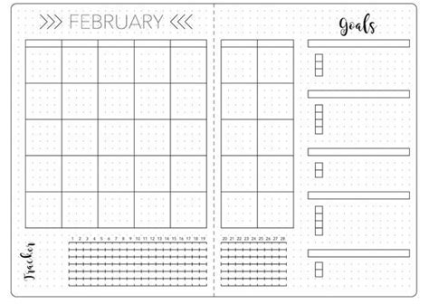 February Set Up And Template Kate Louise Bullet Journal Layout