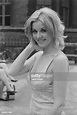 English actress Cheryl Kennedy, who is appearing in the television ...