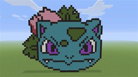 Ivysaur Pixel Art Grid