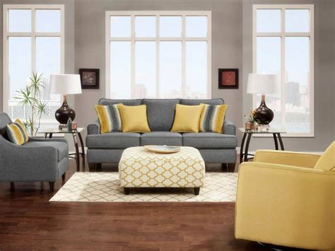 Grey And Mustard Grey And Yellow Living Room Grey Living Room Sets