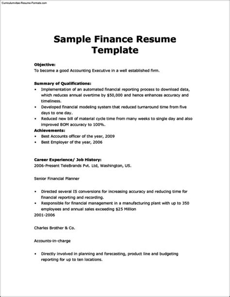 Resume Draft Template Free Samples Examples And Format Resume