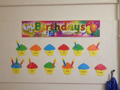 Cupcake Birthday Display For My Classroom Birthday Display Classroom