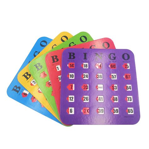 Buy Yuanhe Easy Read Extra Thick Stitched Bingo Cards With Sliding