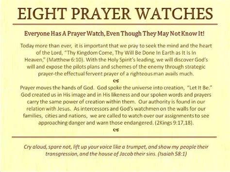 Understanding The 8 Prayer Watches Pdf Pdfjuld