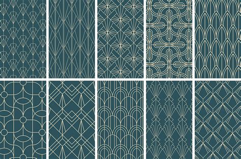 Download Art Deco Geometric Patterns For Free