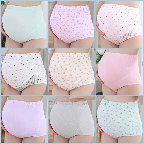 Hybatoly Maternity Underwear Panties High Waist Pregnancy Briefs For