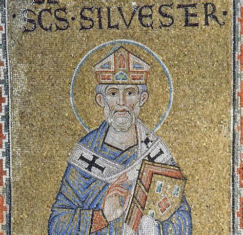 Saint Sylvester I Pope Of Rome 335 Mystagogy Resource Center