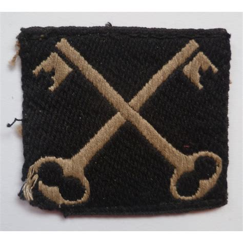 Ww2 2nd Infantry Division Cloth Formation Sign British A Woven Badge